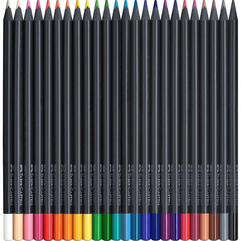 LÁPIS DE COR FABER CASTELL BLACK EDITION - CAIXA 24 UNIDADES