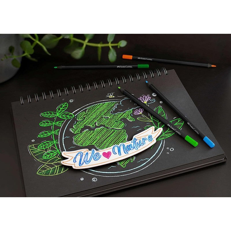 LÁPIS DE COR FABER CASTELL BLACK EDITION - CAIXA 24 UNIDADES