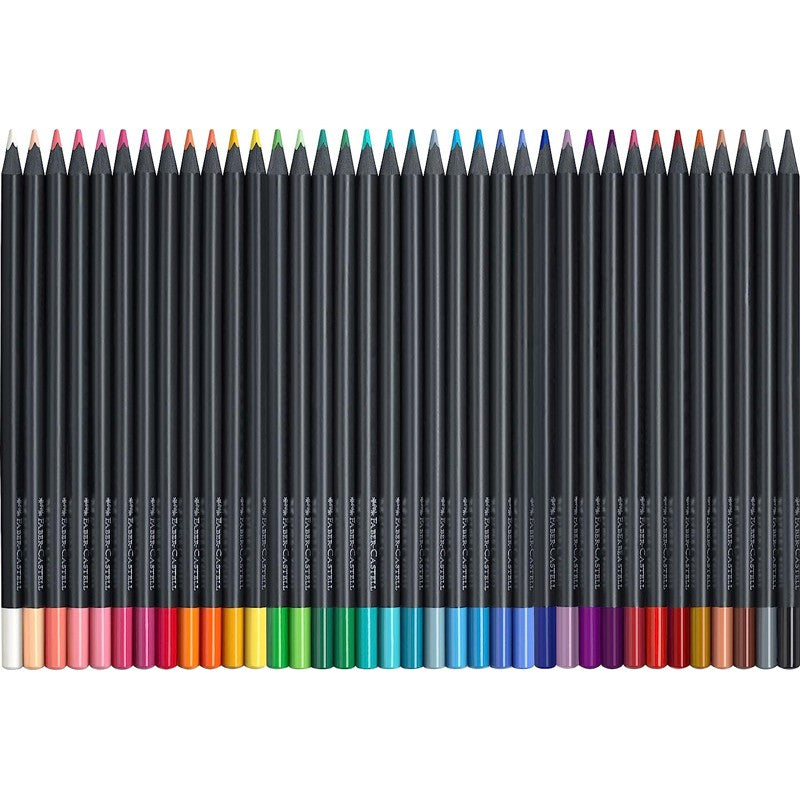 LÁPIS DE COR FABER CASTELL BLACK EDITION - CAIXA 36 UNIDADES